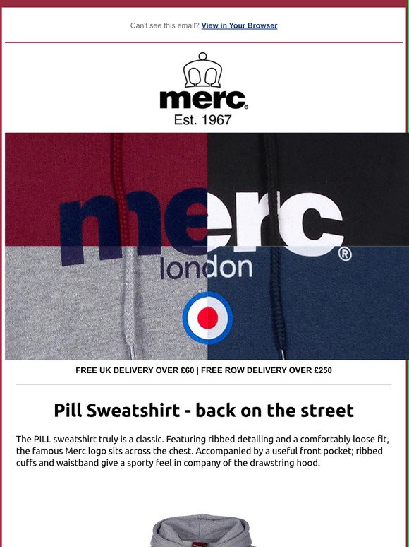Merc Pill Sweatshirt - Back On The Street