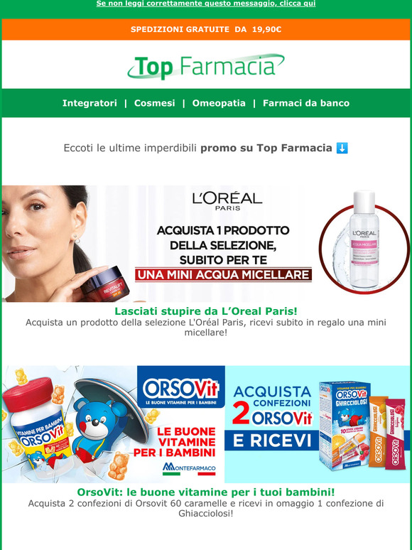 Promo Acqua di Sirmione - Top Farmacia