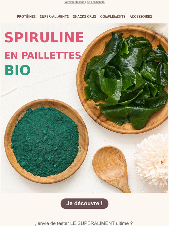 Découvrez la Spiruline Force Ultra Nature 💚