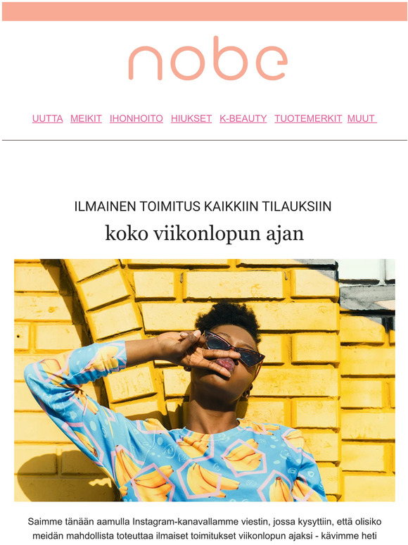 ILMAINEN TOIMITUS KOKO VIIKONLOPUN 🔥