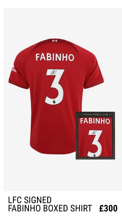 LFC Signed 22-23 Fabinho Boxed Shirt