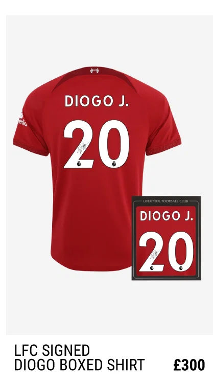 LFC Signed 22-23 Jota Boxed Shirt