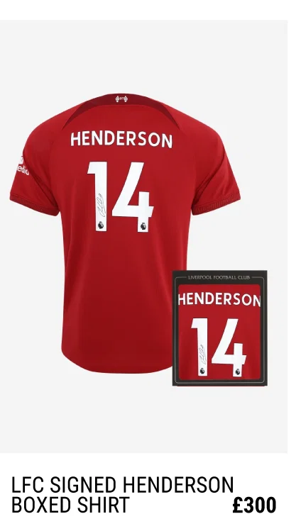 LFC Signed 22-23 Henderson Boxed Shirt