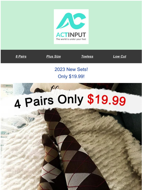 Woohoo! 🎉 You Scored BIG Savings On Your Next Order>>8 Pairs ONLY $29.99！