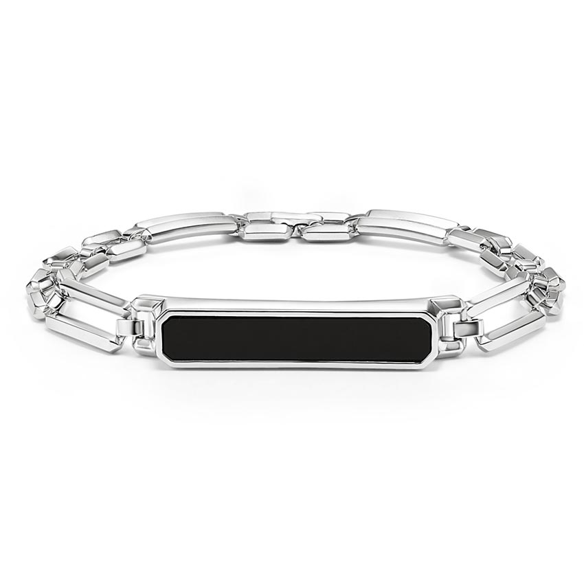 Homme Black Onyx ID Bracelet