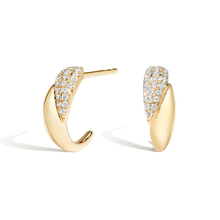 Lilou Dome Diamond Earrings