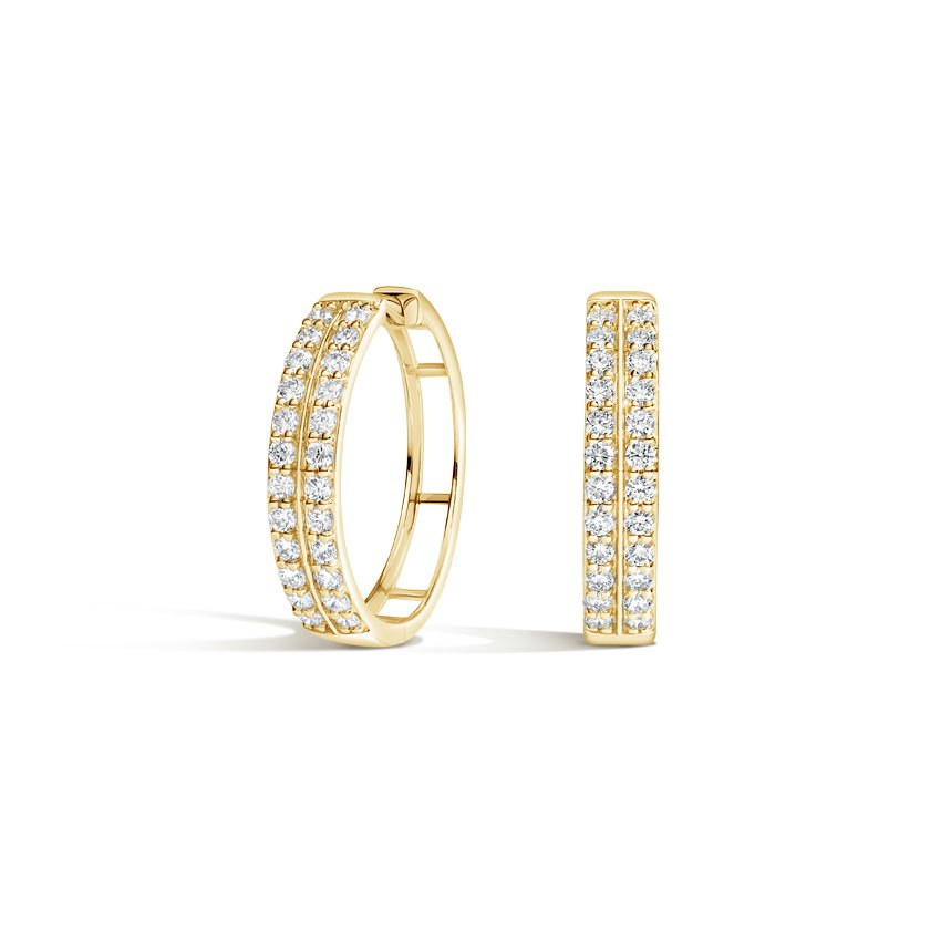 Anya Lab Created Diamond Hoop Earrings