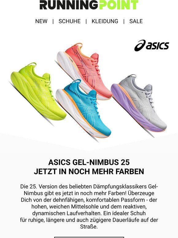 ASICS Gel-Nimbus 25: Jetzt in noch mehr Farben