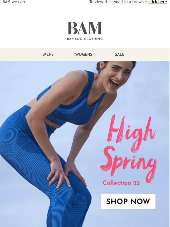 Bamboo Clothing 15 off our High Spring Collection Milled