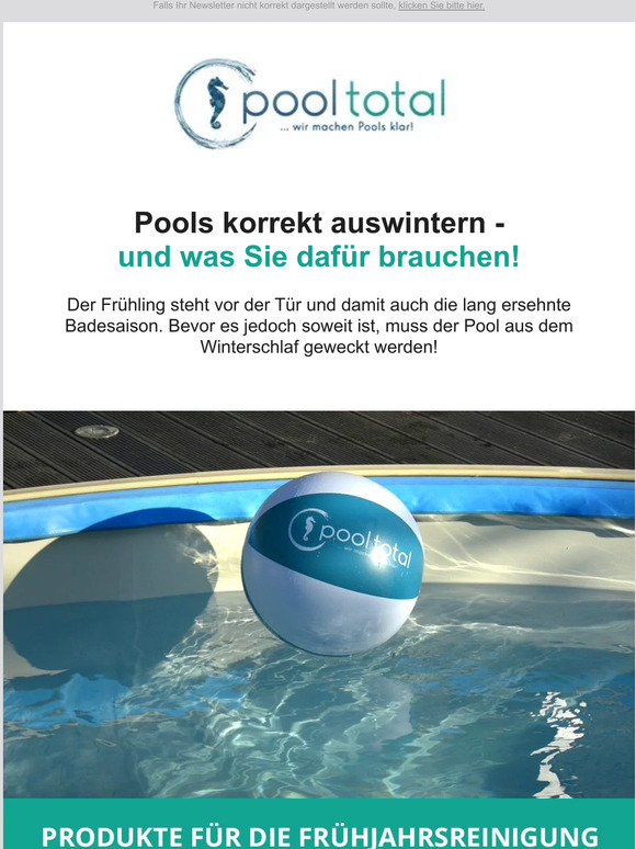 Zeit den Pool auszuwintern!