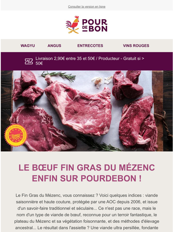 Le bœuf Fin Gras du Mézenc AOP