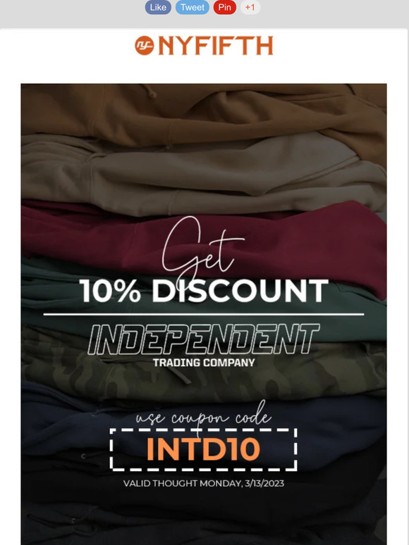 🌷 Spring Essentials with Independent Trading + Extra 10% Off