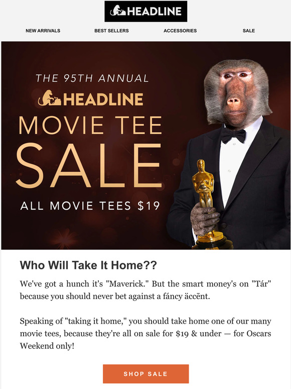 95th Annual Movie Tee Sale! 🎥
