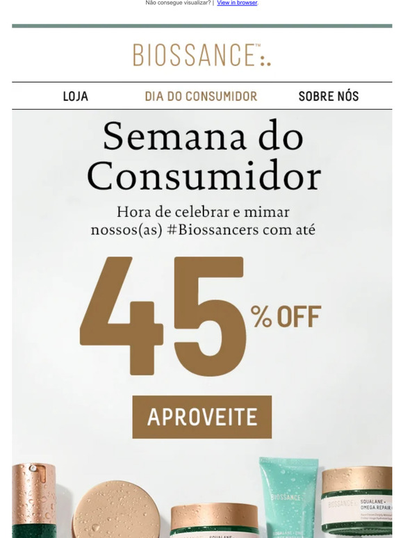 ⚠ Semana do Consumidor com até 45% OFF ⚠
