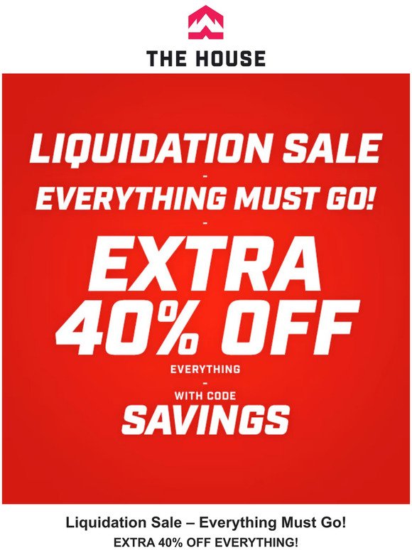 Extra 40% off your Order with Code SAVINGS