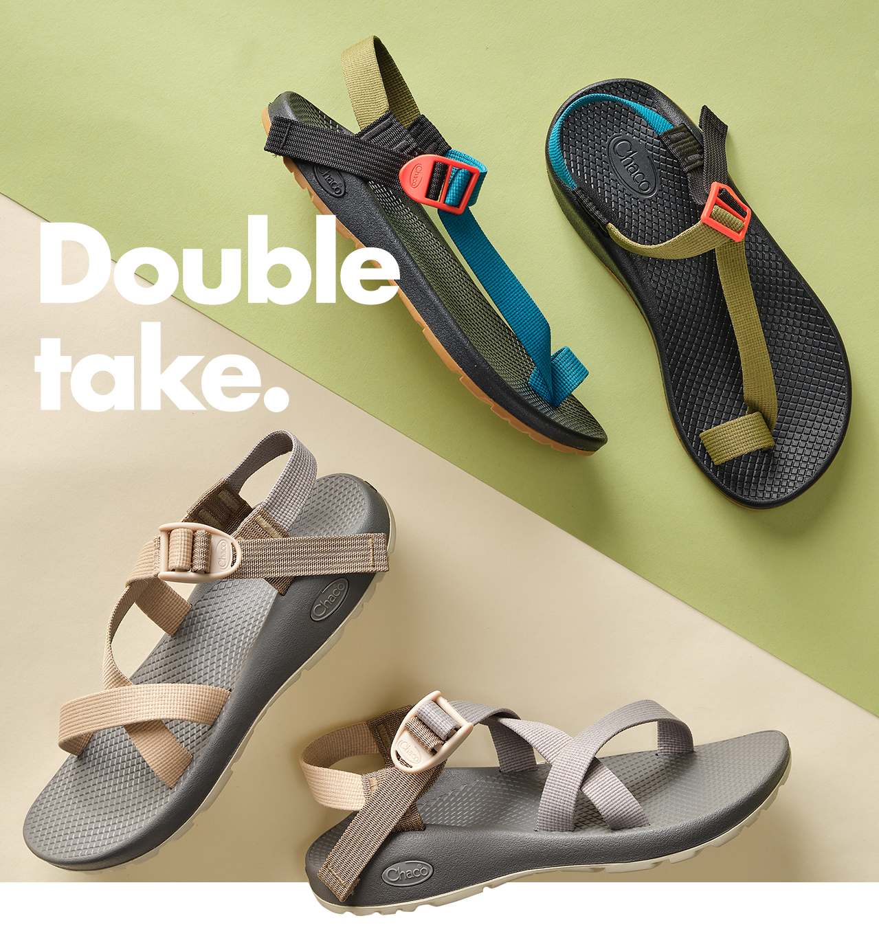 CHACO - Double take. - image of a pair of Chaco Bodhi Sandals and a pair of Z1 sandals