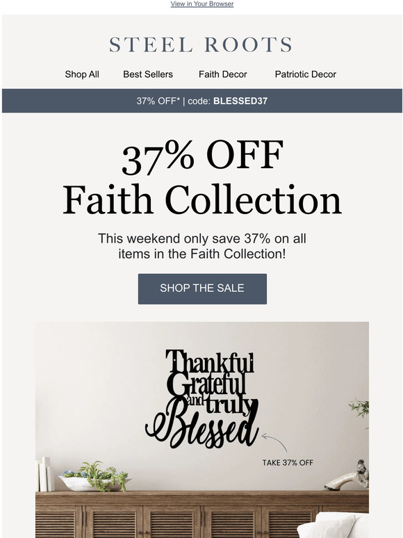 Ends Soon: 37% OFF the Faith Collection 🚨