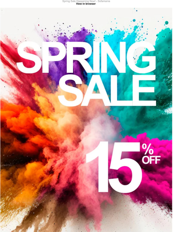 Spring Sale Happening Now!
