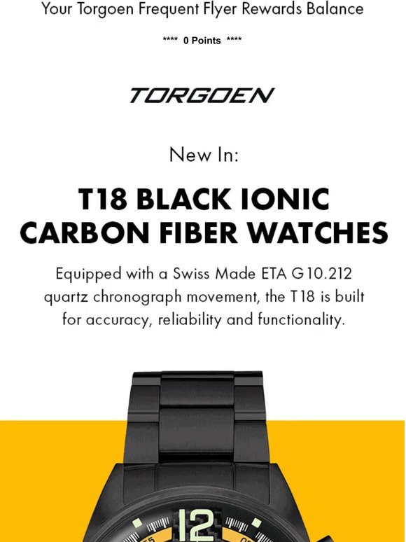 Just Landed: T18 Black Ionic Sport Watches