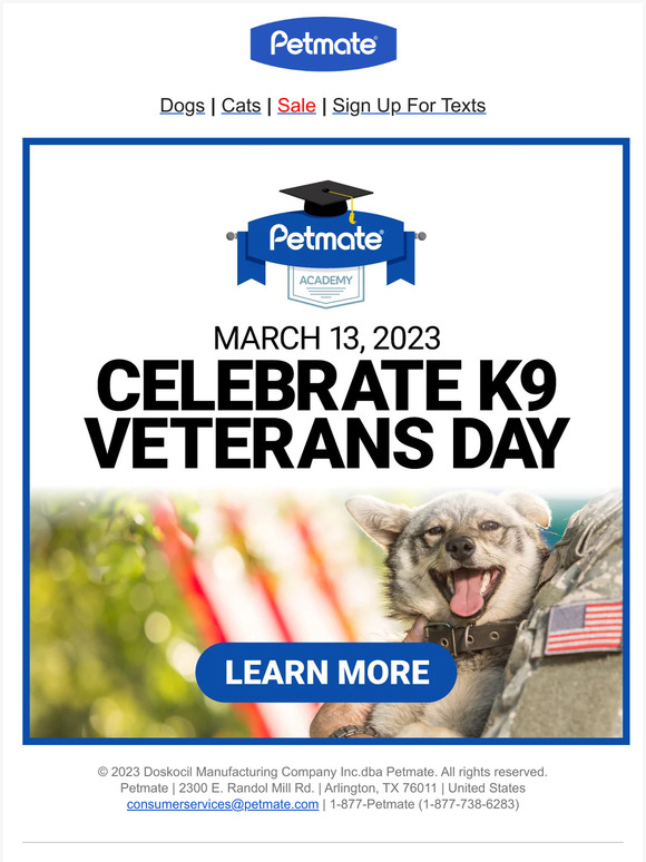 K9 Veterans Day - Learn More!