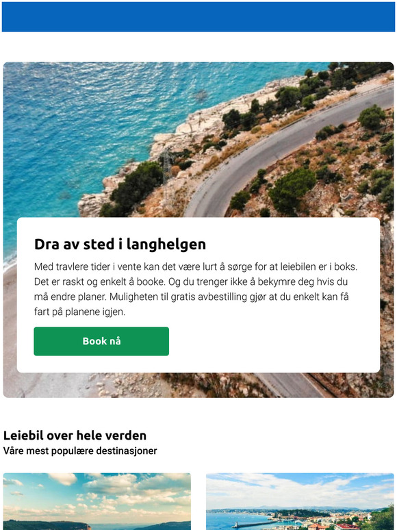 Populære reisemål for en velfortjent pause