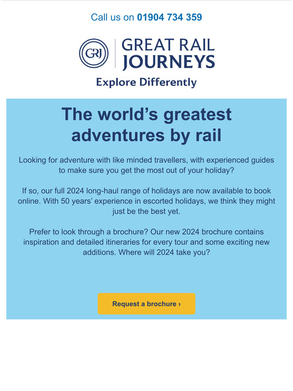 GreatRailJourneys Our longhaul 2024 holidays are now live! Milled