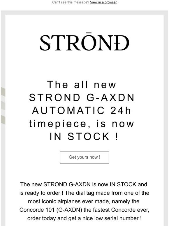STROND G-AXDN 21 jewel 24h Automatic