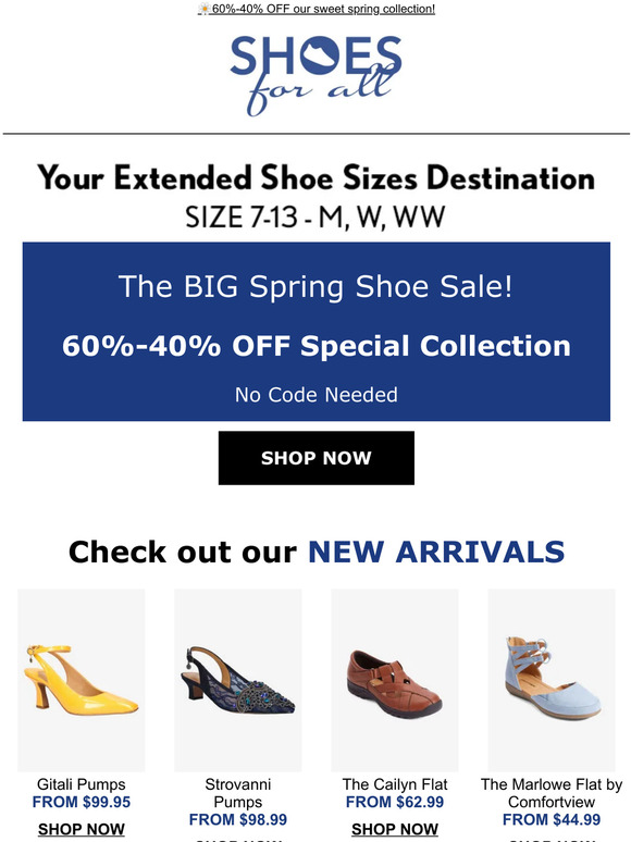 ENDING SOON: the BIG Spring Shoe Sale!