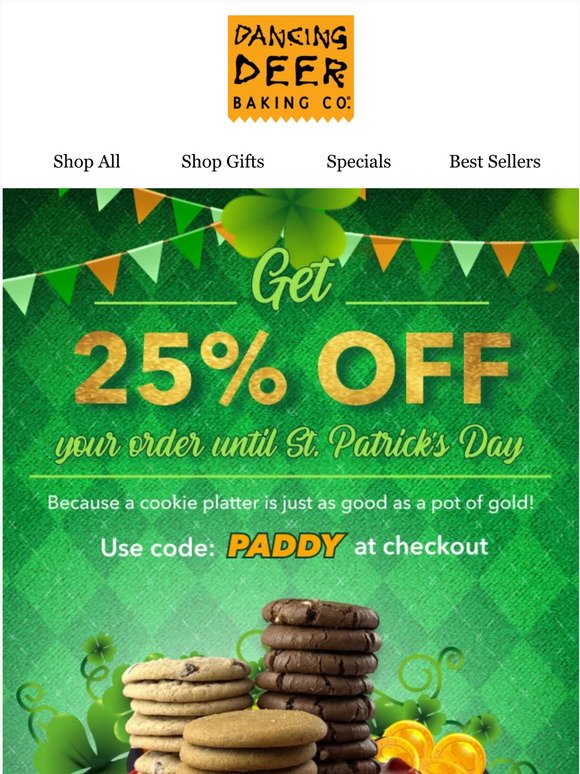 🍀 25% OFF St. Paddy’s Deal! 🍀