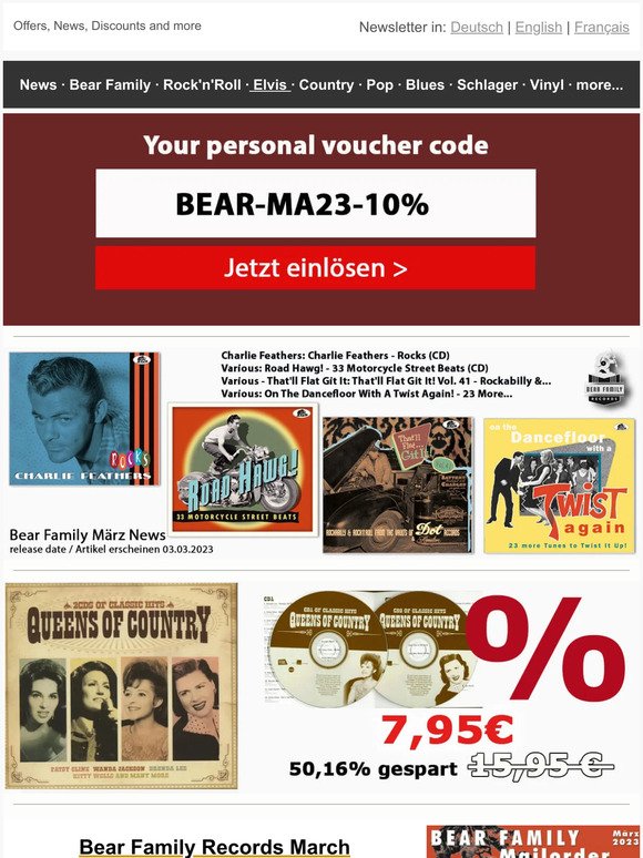 🐻 Your personal voucher code