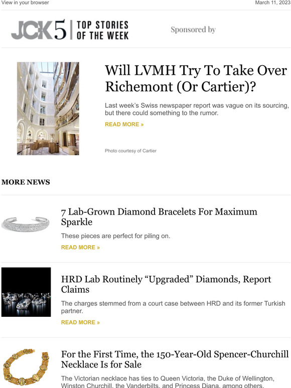 Top Stories: Will LVMH Try To Take Over Richemont (Or Cartier)?