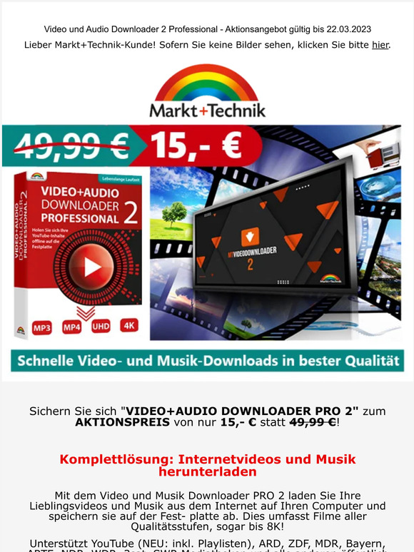 Mut Video und Audio Downloader 2 Die neue Version unseres Topsellers