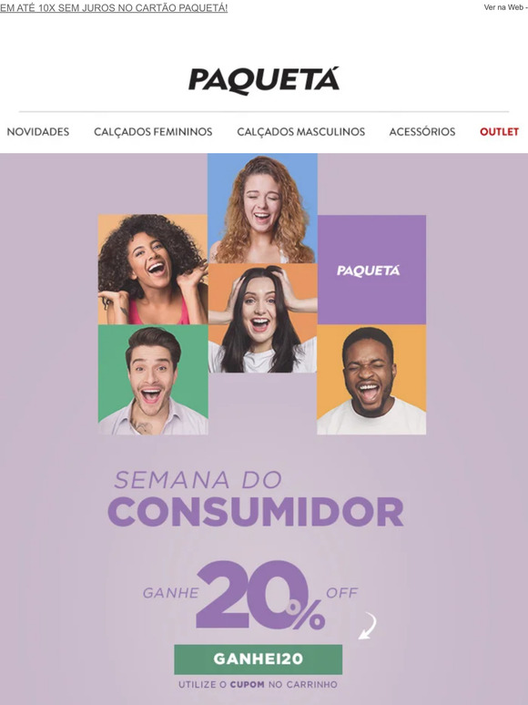 ﻿💕﻿🎫 Semana do Consumidor! Tem cupom!