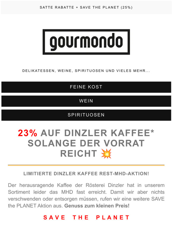 ☕️ KAFFEE Flash Dinzler 23% ☕️ +7% Rabatt