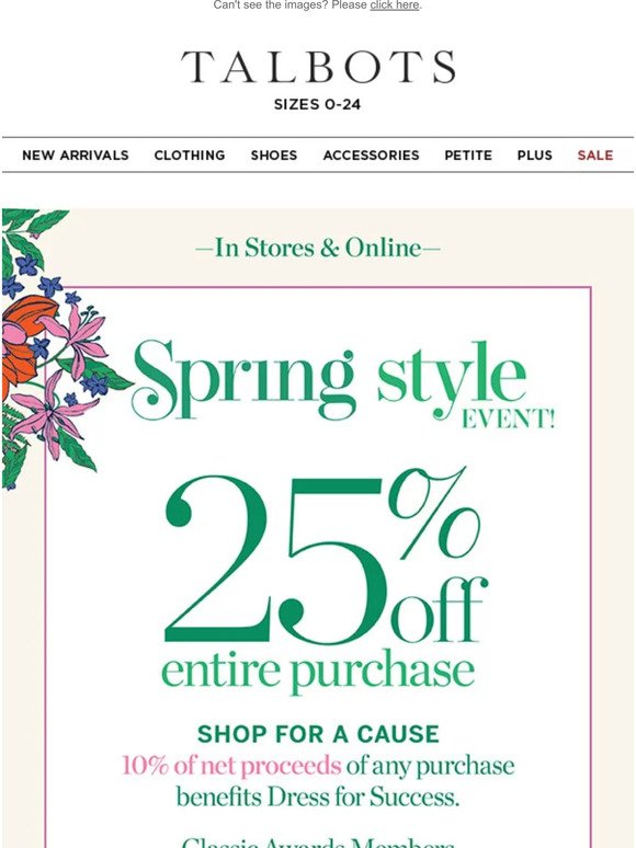 25% off everything + a FREE SHIPPING offer