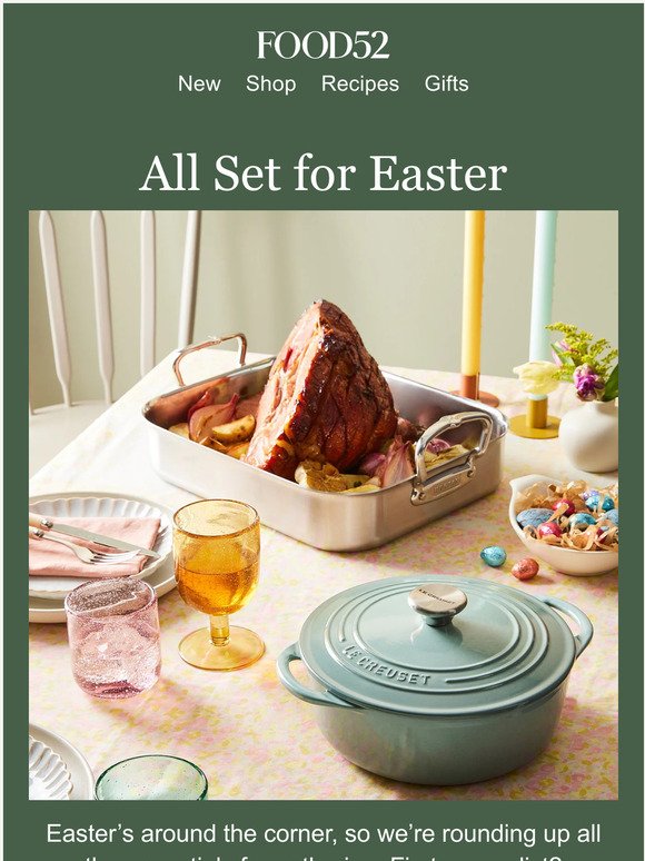 Here! All the Easter essentials, all in one place.