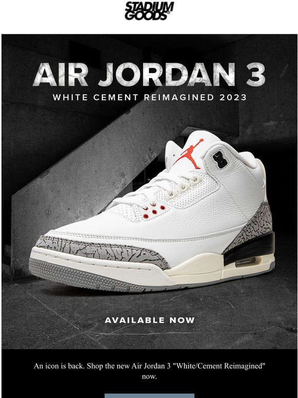 Air Jordan 5 White Cement Available Early at Stadium Goods