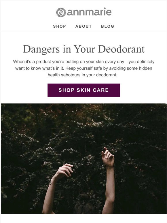3 dangerous ingredients in your deodorant