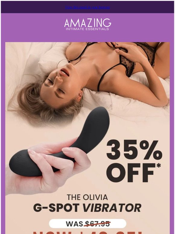 😍 Hit the SPOT! The Olivia G-Spot Vibrator Now ONLY $43.95