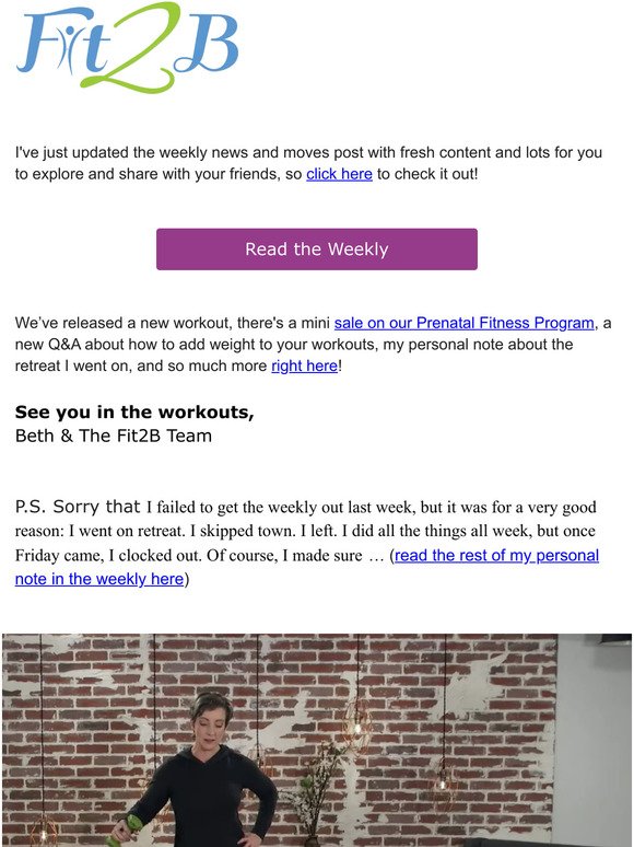 D'Weekly - New Blog + Free Arm Workout