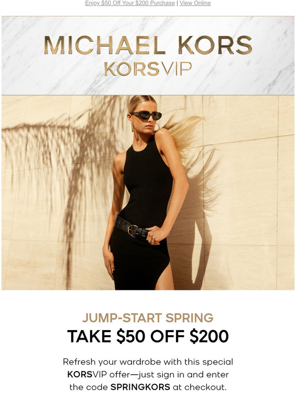Top 30+ imagen michael kors 50 off 200 Thptnganamst.edu.vn