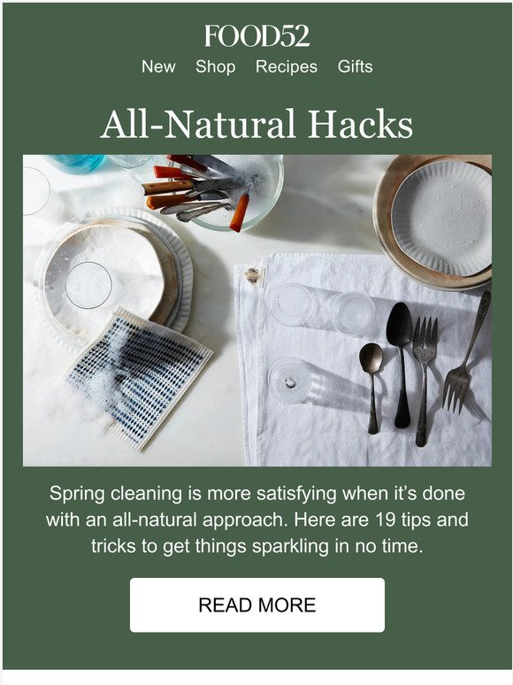 19 natural spring-cleaning hacks.