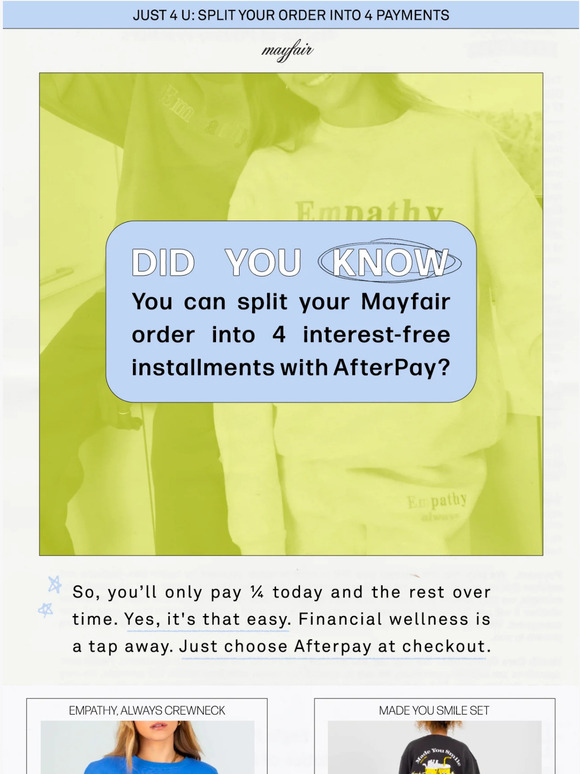 The Mayfair Group LLC The most affordable way to shop Mayfair like