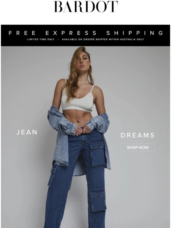Free Express Shipping | Jean Dreams