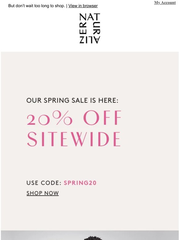 20% off sitewide still on!
