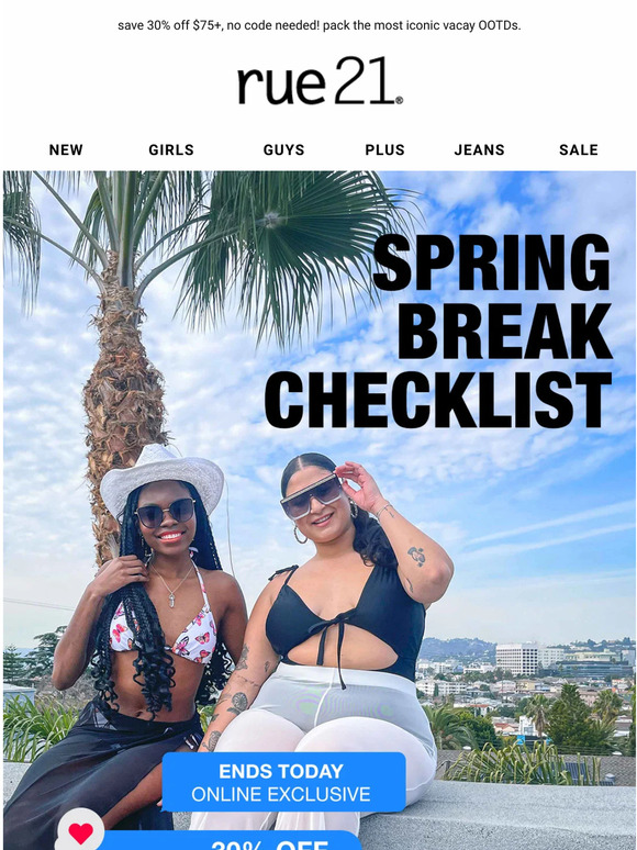 🧳 the SPRING BREAK checklist