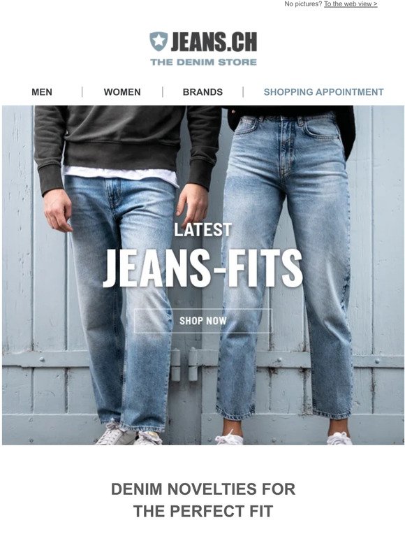 Trendy fits at JEANS.CH – free shipping