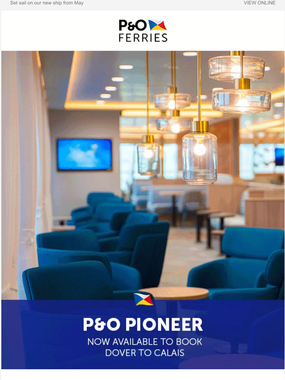 P&O Pioneer now bookable online! 🎉⛴️
