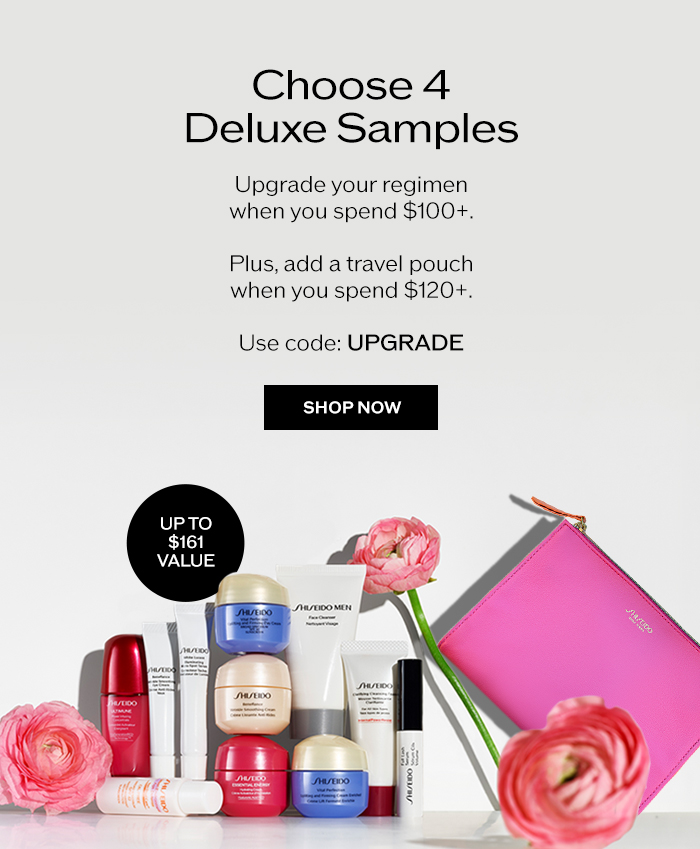 Shiseido deals deluxe samples