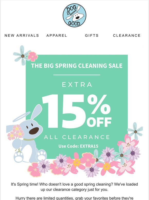 Don't SNOOZE on the BIG Clearance SALE!!